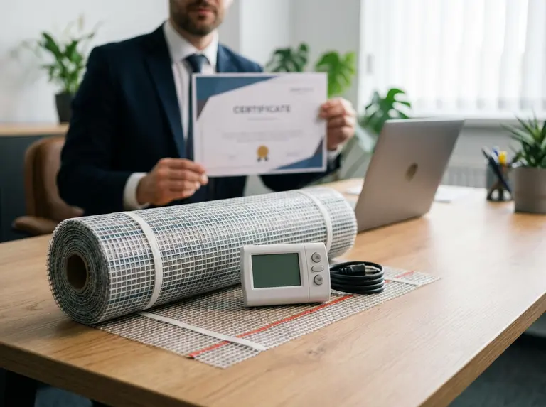 Сертификат на теплый пол