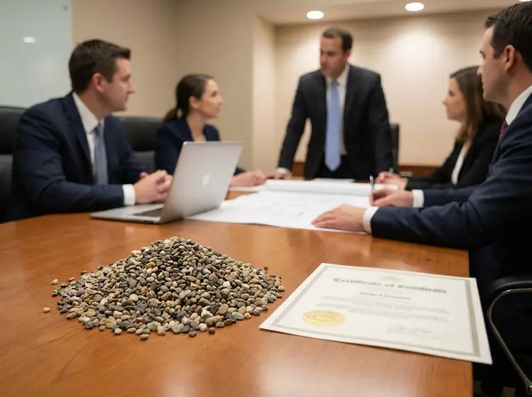 Сертификат на гравий